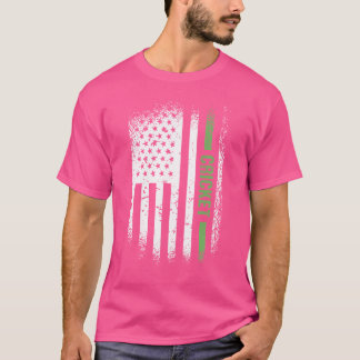 Camiseta Críquete de Bandeiras dos Estados Unidos do Esport