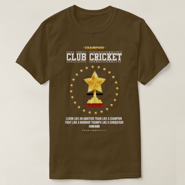 Camiseta Críquete de Clube1 (Frente do Design)
