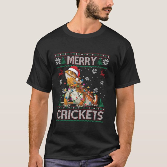 Camiseta Críquete de feliz com dragão doce feio (Frente)