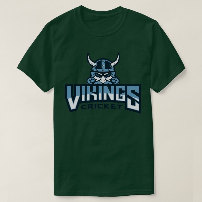 Camiseta Críquete de Vikings (Frente do Design)