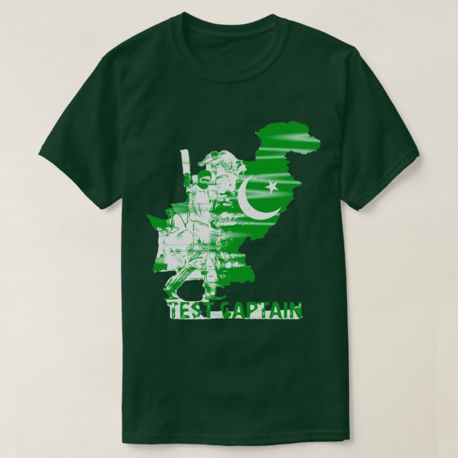 Camiseta Críquete do Paquistão (Frente do Design)