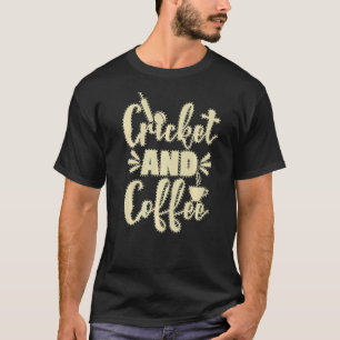 Camiseta Críquete e Café Mulheres Jogadoras de Críquete Amo