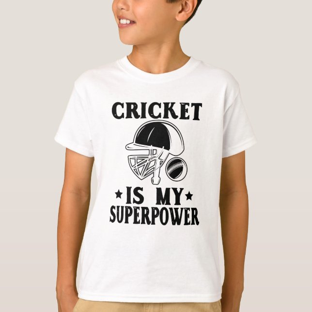 Camiseta Críquete é meu superpoder (Frente)