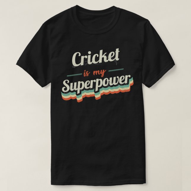 Camiseta Críquete é meu superpoder (Frente do Design)
