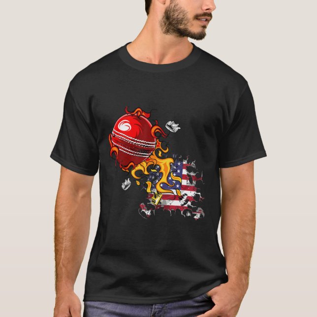 Camiseta Críquete EUA (Frente)