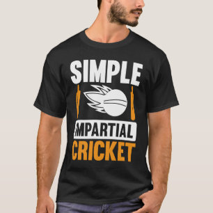 Camiseta Críquete Imparcial Simples