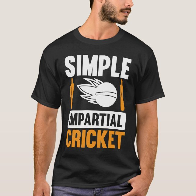 Camiseta Críquete Imparcial Simples (Frente)