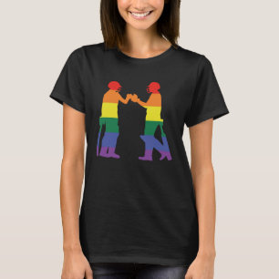 Camiseta Críquete LGBTQ para Homens Mulheres Lésbicas Gay