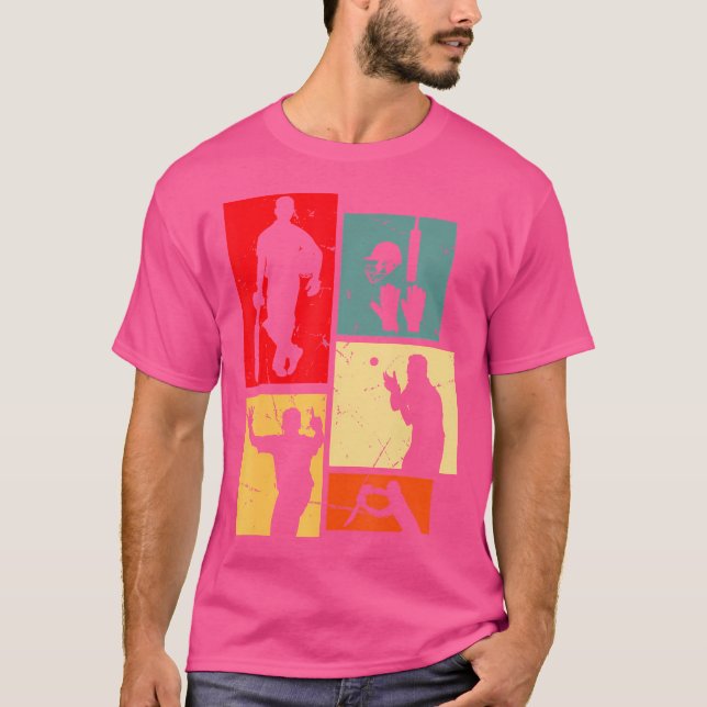Camiseta Críquete Para Cricketer Batsman Bowler Cricket (Frente)