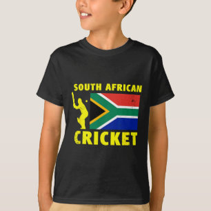 Camiseta Críquete Sul-Africano Com Bandeira da África do Su
