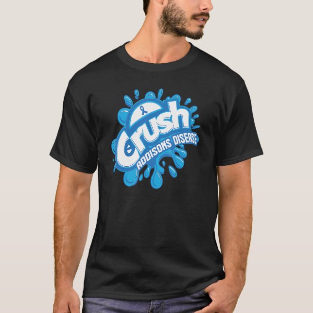 Camiseta Crise Doença Adversa Grafiti Sensibilização (Frente)