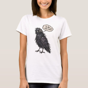 CAMISETA CRISE EXISTENCIAL CORVO ENGRAÇADO