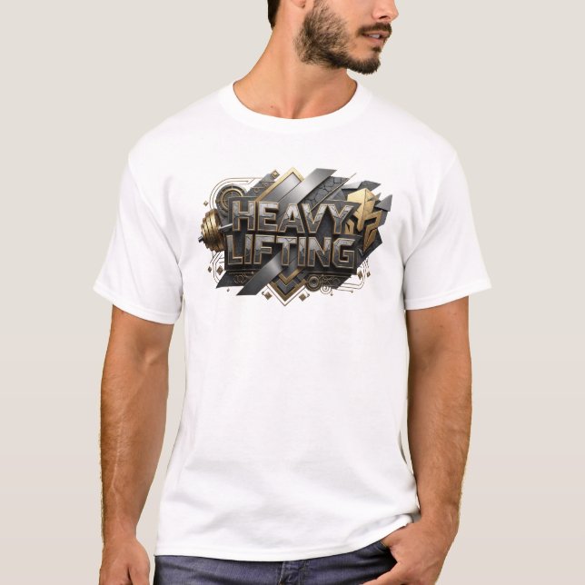 Camiseta Crisp Laranja com Frase de LEVANTAMENTO P (Frente)