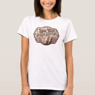 Camiseta Crisp Pink MENOS FALA MAIS GARRAFAS Impressão