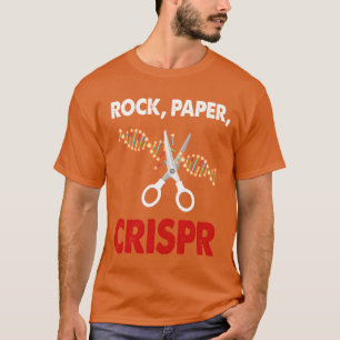 Camiseta Crispr Pedra Papel Crispr Geneticista Biólogo frie