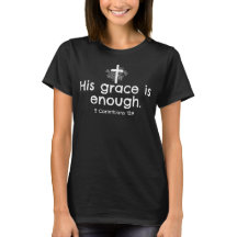 Camiseta Cristã A Sua Graça é Suficiente