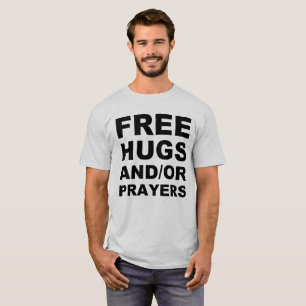Camiseta Cristã Abraços e/ou Orações Gratuitos