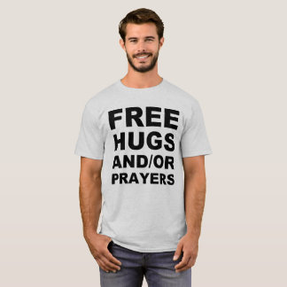 Camiseta Cristã Abraços e/ou Orações Gratuitos