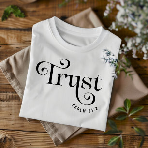 Camiseta Cristã Confiança para Mulheres e Crianças