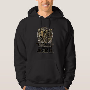Camiseta Cristã Cruz do Leão Jesus Está Voltando