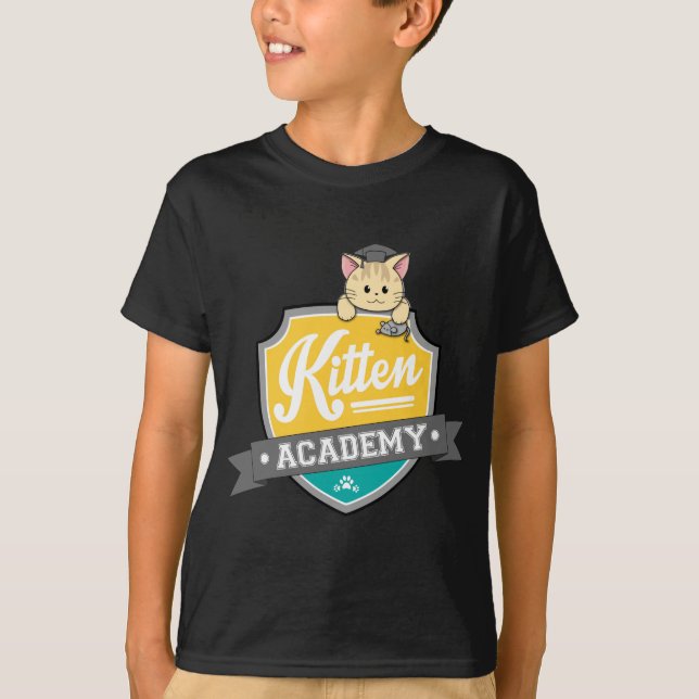 Camiseta Crista da academia do gatinho (Frente)