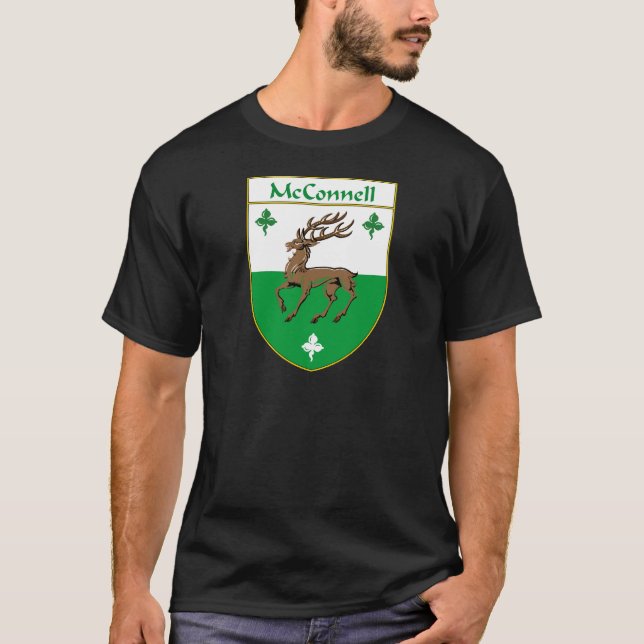 Camiseta Crista da brasão/família de McConnell (Frente)