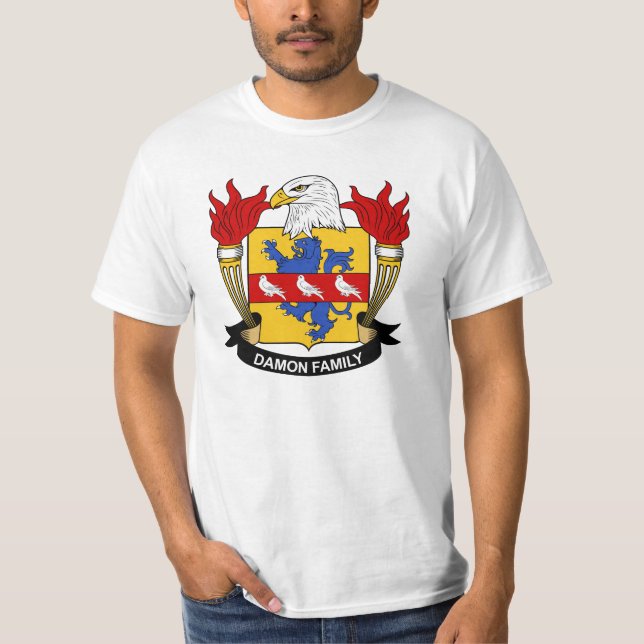 Camiseta Crista da família de Damon (Frente)