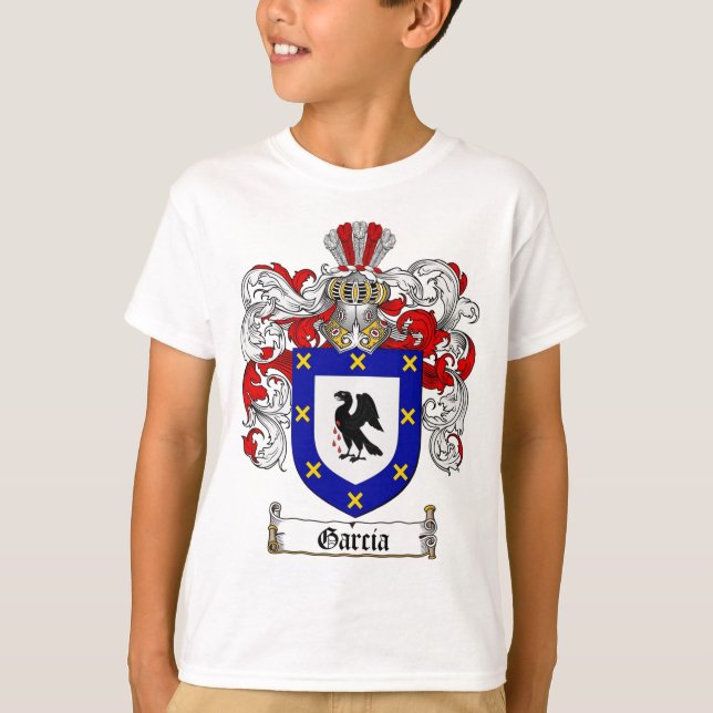 CAMISETA CRISTA DA FAMÍLIA DE GARCÍA - BRASÃO DE GARCÍA (Frente)