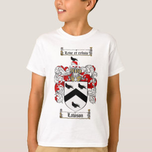 CAMISETA CRISTA DA FAMÍLIA DE LAWSON - BRASÃO DE LAWSON