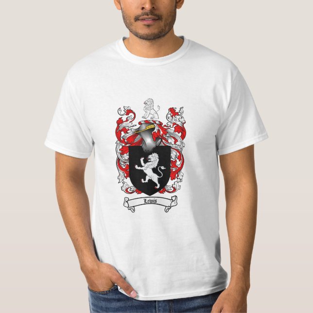 Camiseta Crista da família de Lewis - brasão de Lewis (Frente)