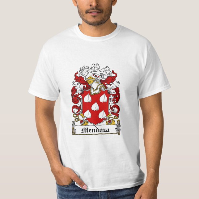 Camiseta Crista da família de Mendoza - brasão de Mendoza (Frente)