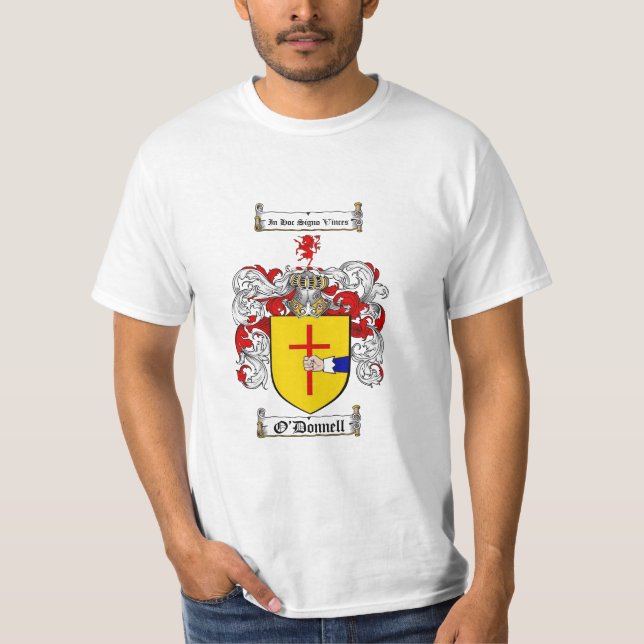 Camiseta Crista da família de O'Donnell - brasão de (Frente)
