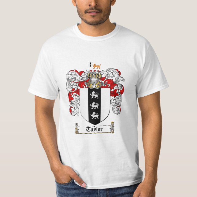 Camiseta Crista da família de Taylor - brasão de Taylor (Frente)