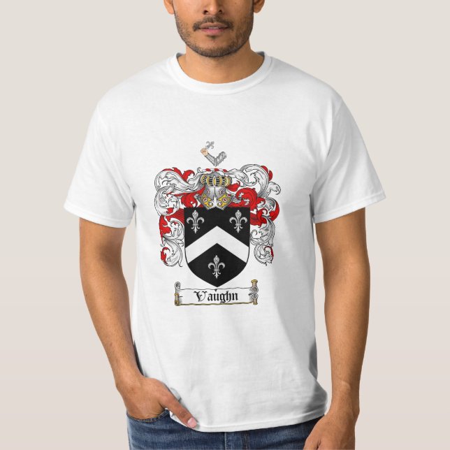 Camiseta Crista da família de Vaughn - brasão de Vaughn (Frente)