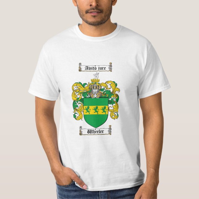 Camiseta Crista da família do veículo com rodas - brasão do (Frente)