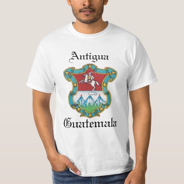 Camiseta Crista de Antígua a Cidade da Guatemala (Frente)