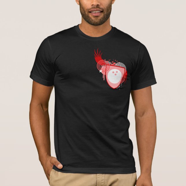 Camiseta crista de boliche hi-fi (Frente)