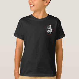 Camiseta Crista de Bujinkan no preto [miúdos]