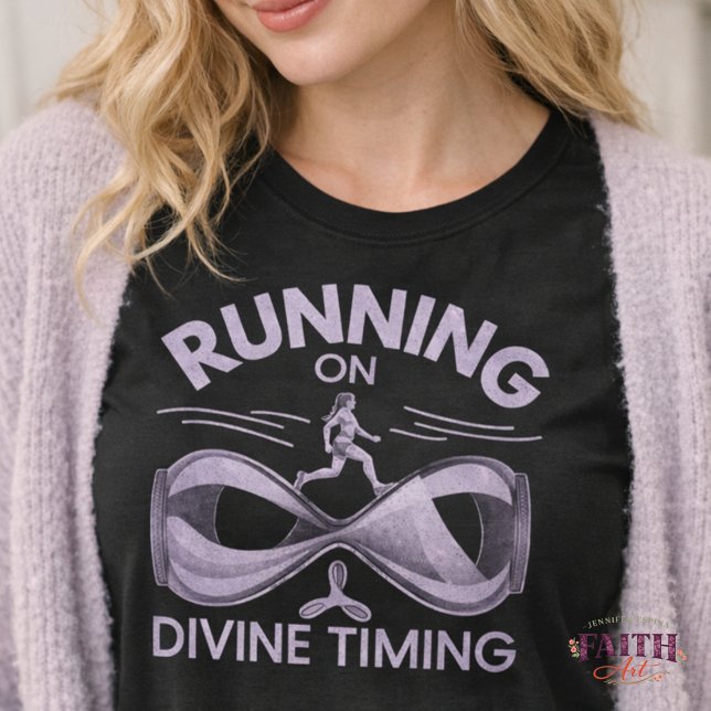 Camiseta Cristã de Corrida em Tempo Divino – (Criador carregado)