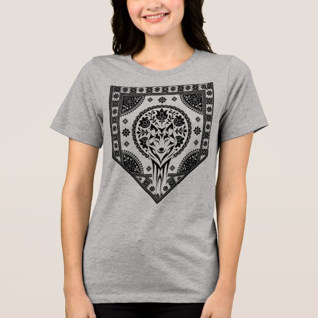 Camiseta Crista de Lobo Floral (Frente)