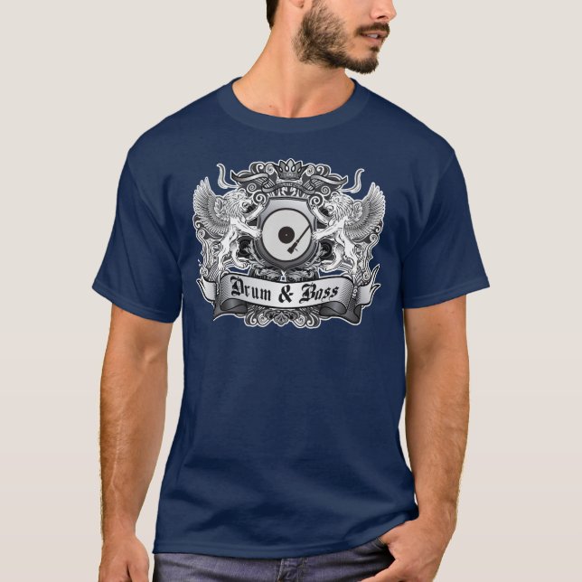 Camiseta Crista do cilindro & do baixo (Frente)