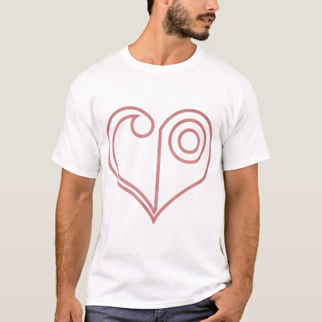 Camiseta Crista do SÍMBOLO do AMOR do AMOR (Frente)