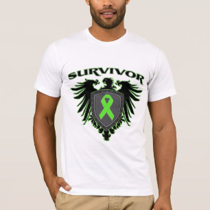 Camiseta Crista do sobrevivente de câncer do linfoma