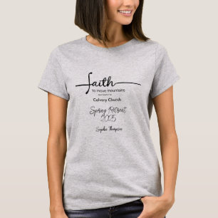 Camiseta Cristã Editável para Grupos