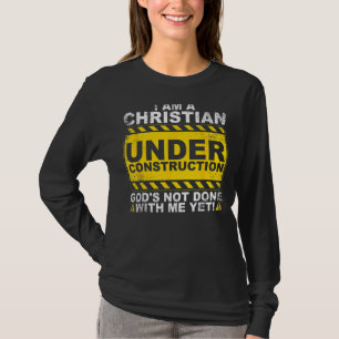 Camiseta Cristã em Construção Homens Católicos