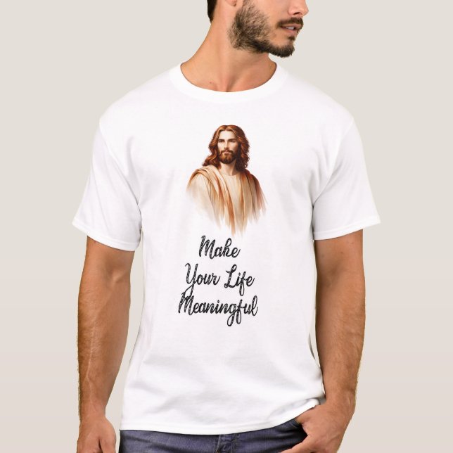 Camiseta Cristã Faça Sua Vida Ter Significado (Frente)