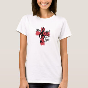 Camiseta Cristã Faça um Barulho Alegre 