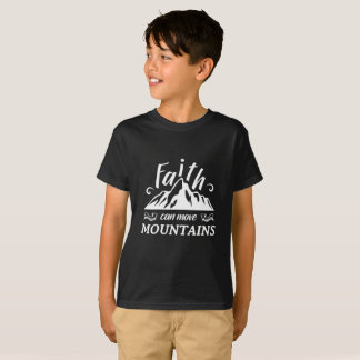 Camiseta Cristã - Fé pode mover montanhas