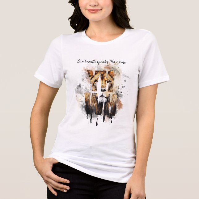 Camiseta Cristã Feminina YHWH | (Frente)