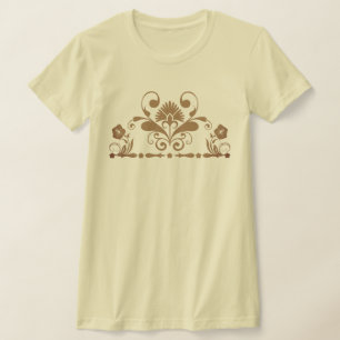 Camiseta Crista Floral Ornata Intrincada e Divisor